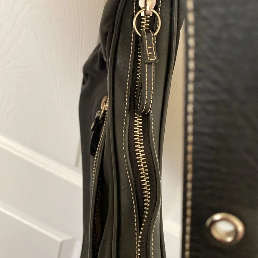 Coach Black Nylon Bag Hobo Vintage Rare Shoulder Handbag Used Y2K